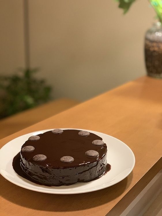 チョコレートのソース
(グラサージュ)
が上手くいったケーキ
中がちょっとだけ固く
食べ応えがあったケーキ
